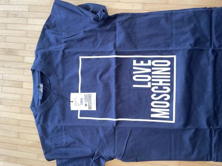 T-Shirt LOVE MOSCHINO dunkelblau Grösse L neu
