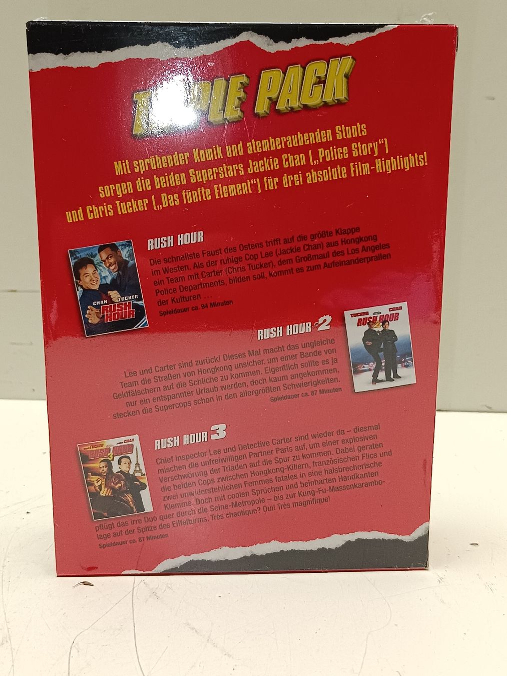 Tutti i DVDs: Rush Hour Triple Pack DVD - Boxset - Neu&ÖVP(em77) – Nuovo e nell'imballaggio originale da Künten venduto da Schnaepplihuus 5