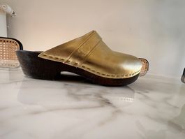 Céline Leather Clogs