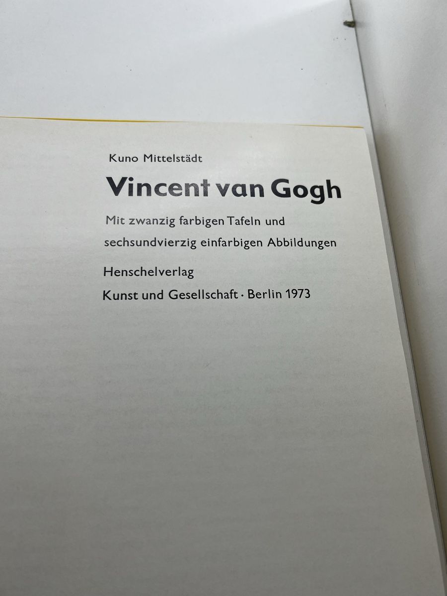 Bücher: Vincent van Gogh - Kuno Mittelstädt – Gebraucht aus Wettingen von NickInc 1