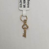 Echt 18K Gold - Schlüssel Anhänger