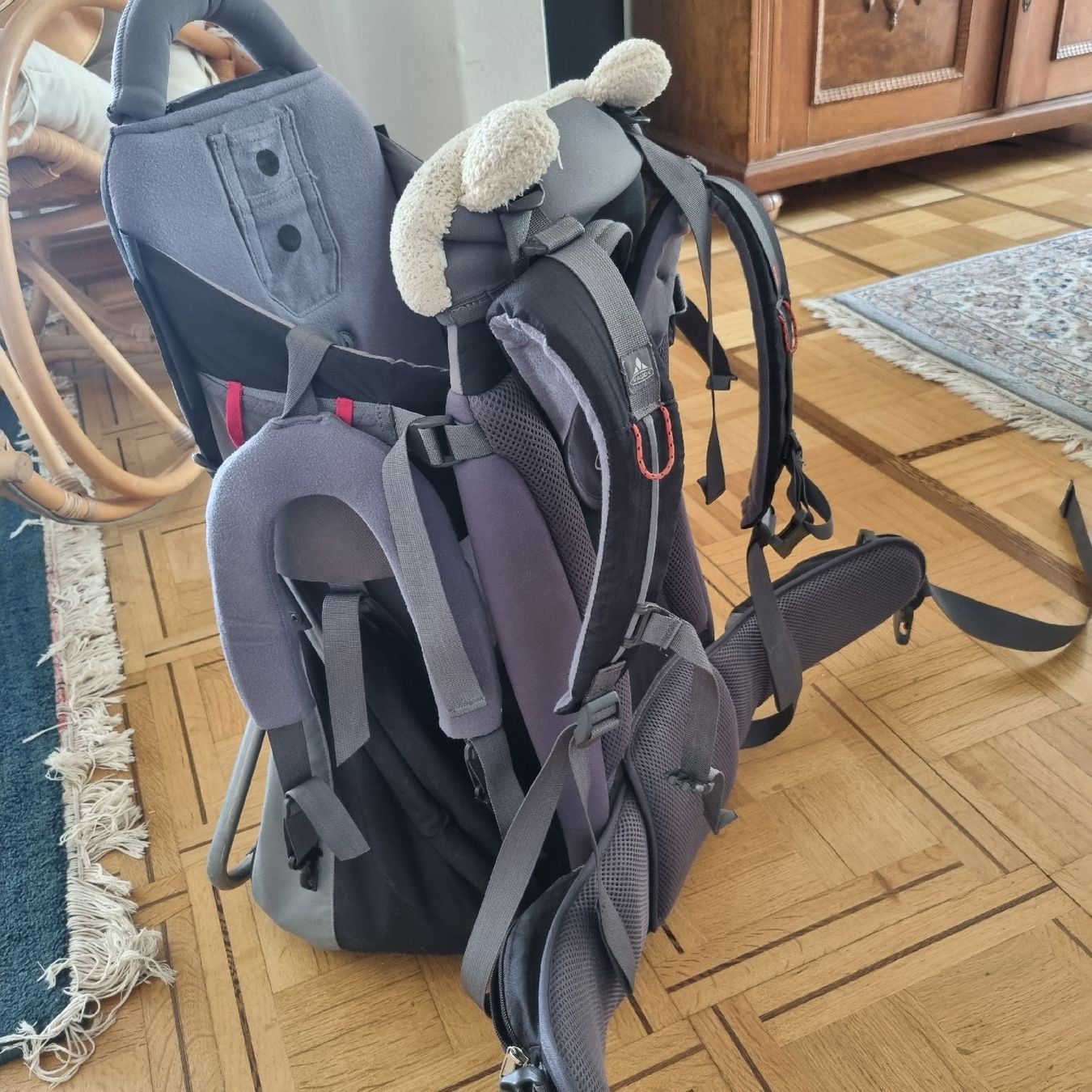 Vaude Borse & Zaini: Kindertrage Vaude schwarz/grau,  Rucksack – Usato da Selzach venduto da Chef.du.train 2