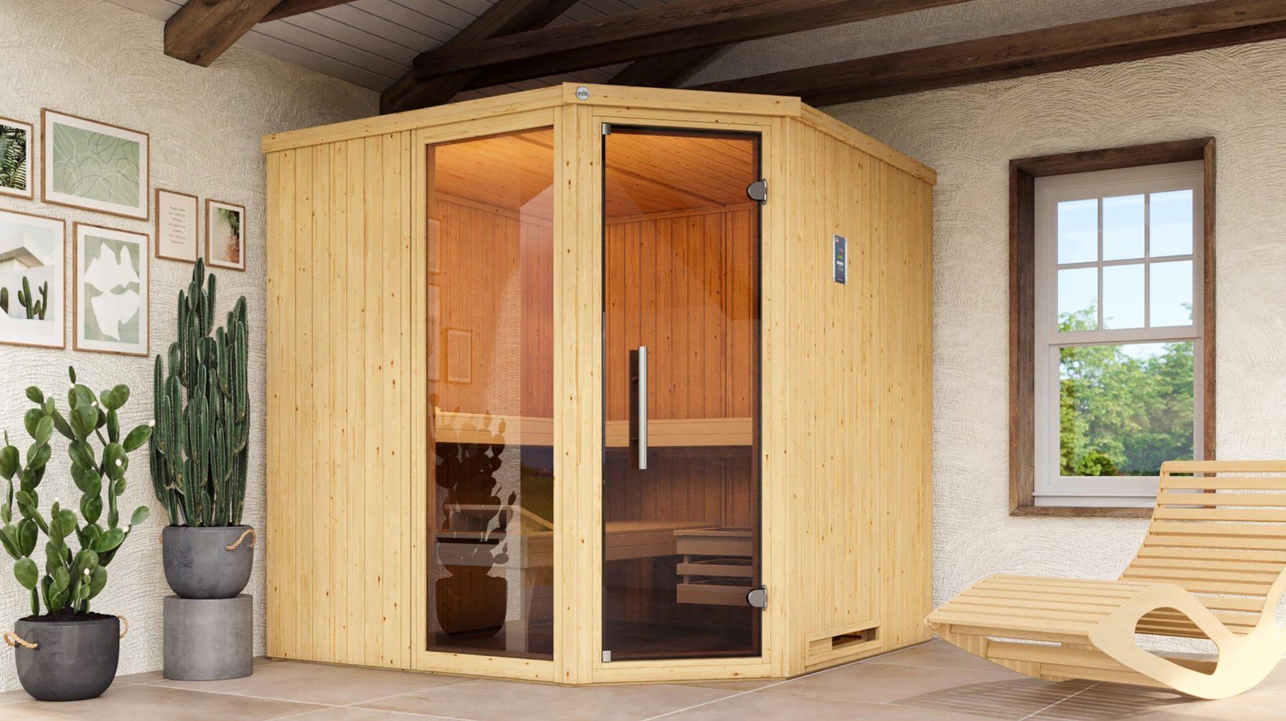 Sauna & Zubehör: Elementsauna inkl. Saunaofen – Neu und originalverpackt aus Matzingen von nad_t56l