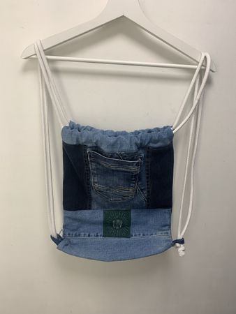 Upcycling Turnbeutel geschneidert Jeans Rucksack, Kitchener