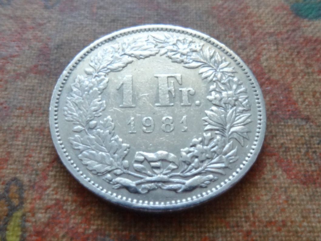 Alle Münzen: 1 Fr. 1981 – Gebraucht aus Romanel-sur-Lausanne von Swift13