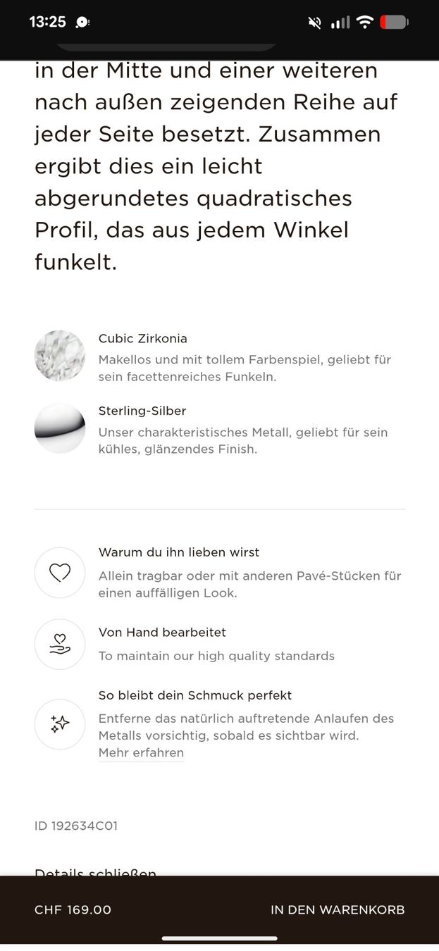 Pandora Anelli: pandora timeless pavé triple row ring sterling silver – Usato da Zürich venduto da oschance 3