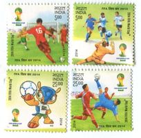 Briefmarken "Fussball". Indien