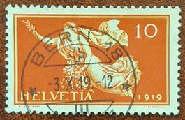 Friedensgöttin Pax 1919 Vollstempel Bern