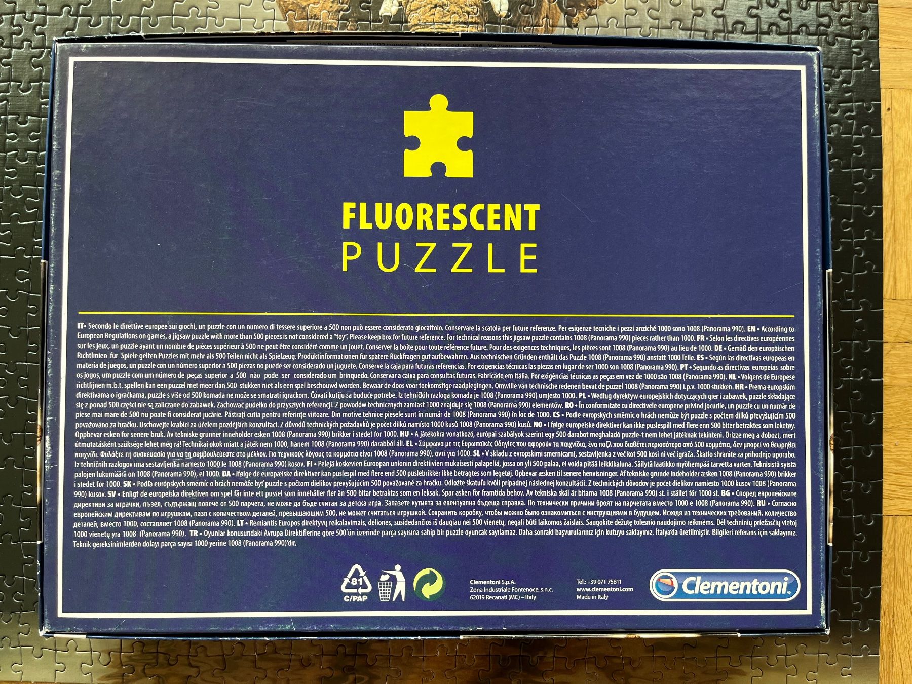 Clementoni Puzzles: Clementoni Puzzle,"The Elephant", Fluorescent – Gebraucht aus Zürich von Gurkis 3