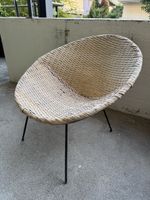 Vintage Rattan Sessel, 50er Jahre