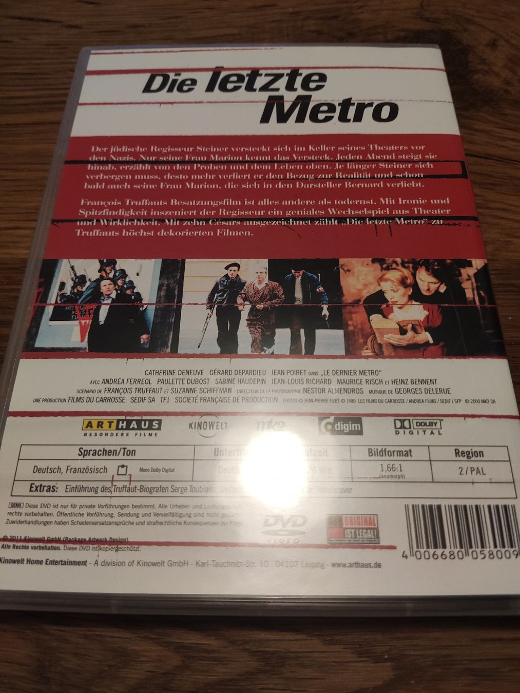 Alle DVDs: Die letzte Metro - Catherine Deneuve - (DVD) – Gebraucht aus Oberembrach von giu_7ksd 1