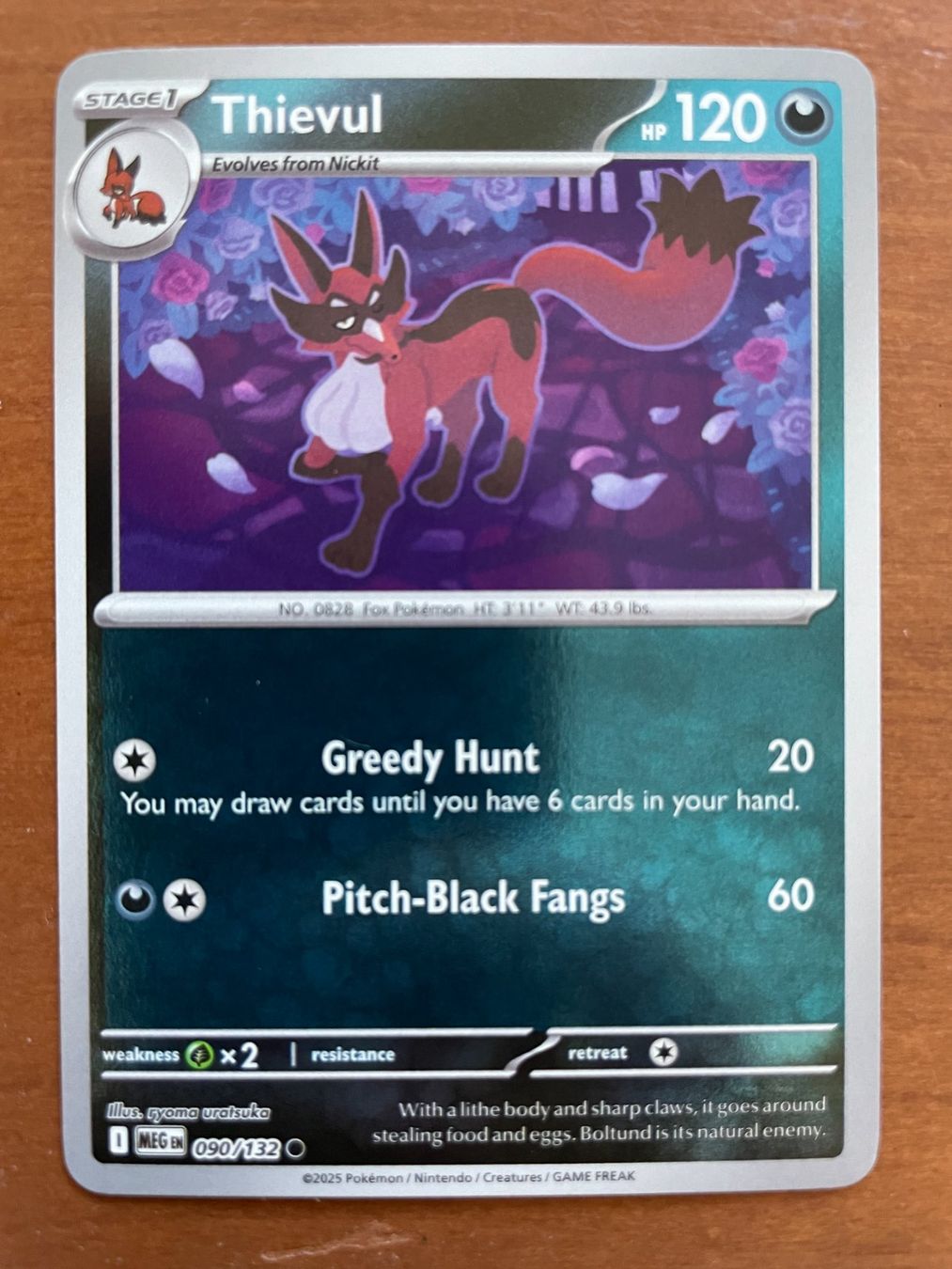 Pokémon Carte collezionabili: Pokemon Thievul Reverse (Versand gratis) – Nuovo (secondo la descrizione) da Chur venduto da Angerson
