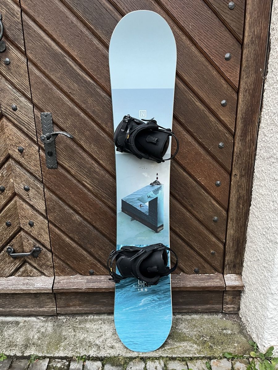 Board: Nitro - Team Exposure Snowboard inkl. Bindung – Usato da Unterseen venduto da BiancaNBozo
