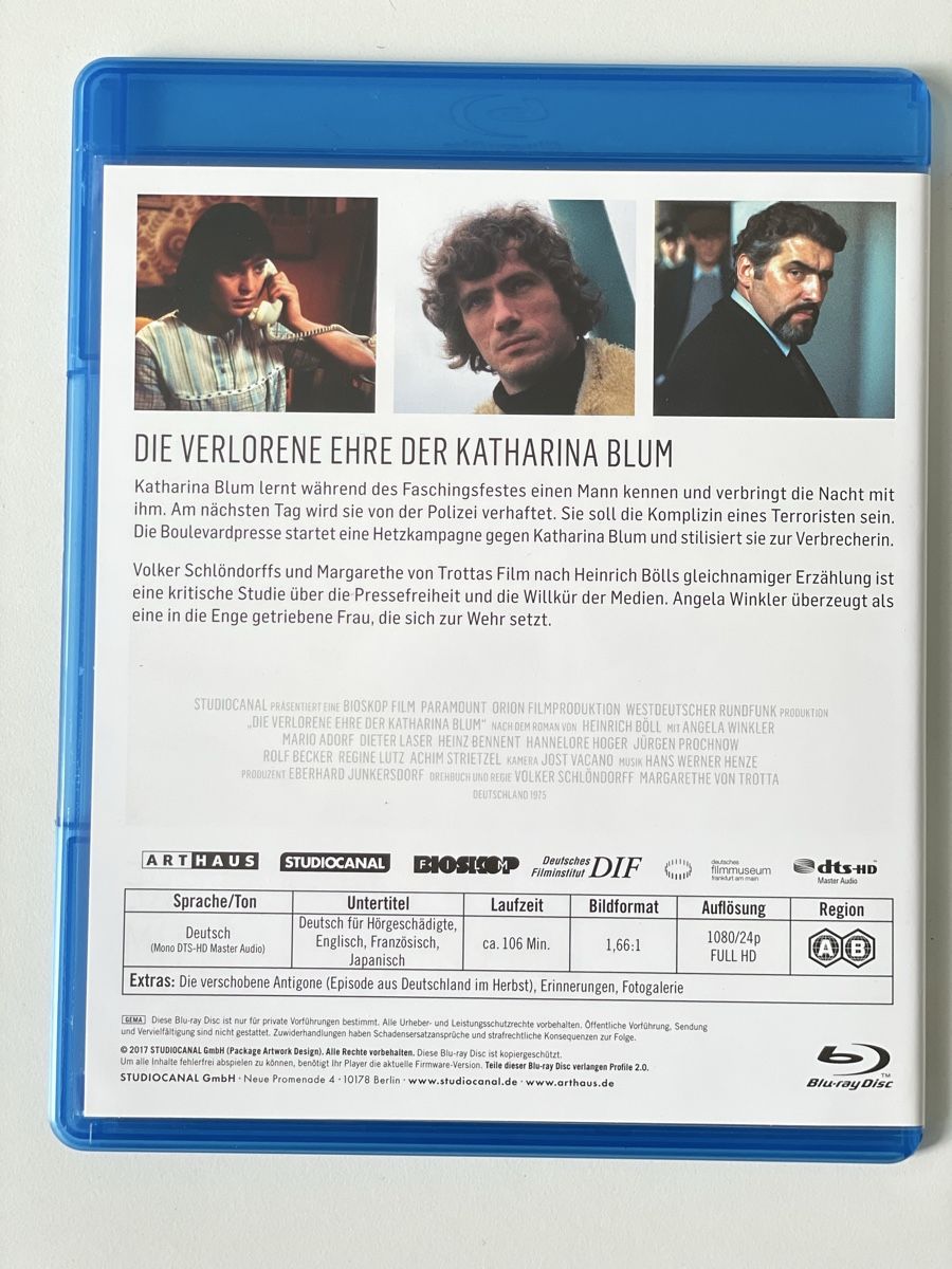 Tutti i DVDs: Volker Schlöndorff - 3 Blu-ray set – Nuovo (secondo la descrizione) da Basel venduto da Eva_Cuomo 5
