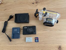 Canon S100  Digitalkamera + Unterwasserkamera