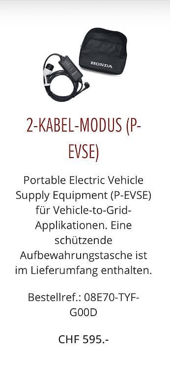 Kabel: Original Honda Ladekabel – Gebraucht aus Oberhasli von blkurt01 4