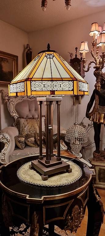 Lampade: Elegante Tiffany Lampe, Jugendstil – Nuovo e nell'imballaggio originale da Kaufdorf venduto da Nati-Nati 9