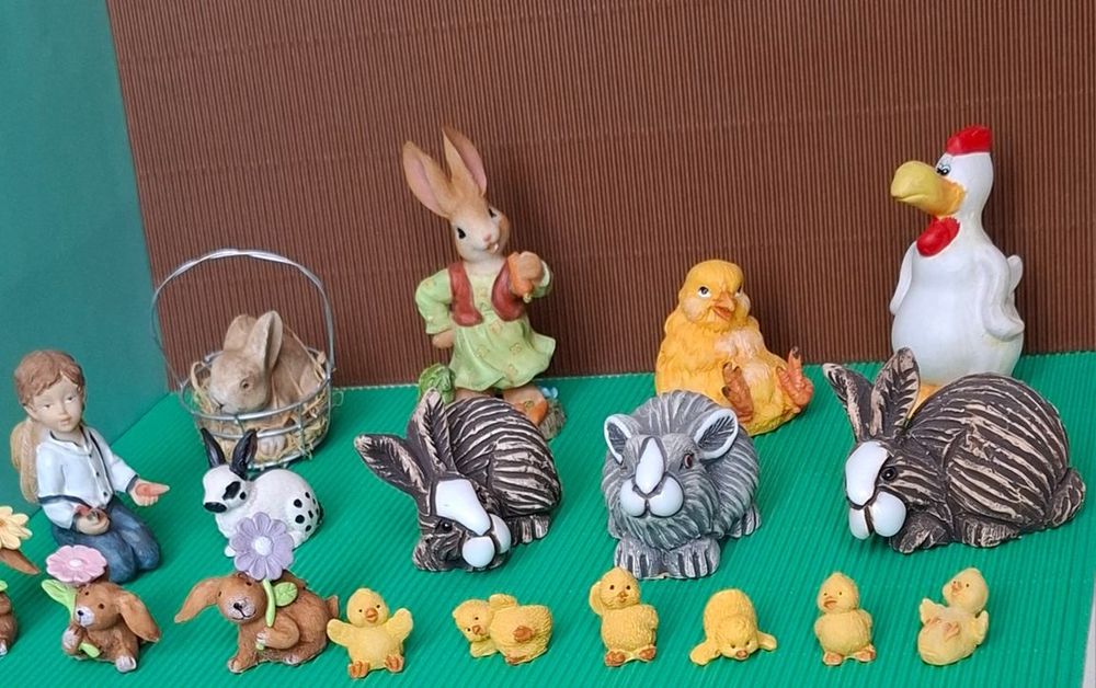 Osterdeko Set, Hasen, Küken, Hahn, Junge, Vintage (Gebraucht) in Basel ...