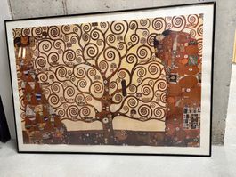 Plakat von Klimt's "Lebensbaum" inkl. Rahmen
