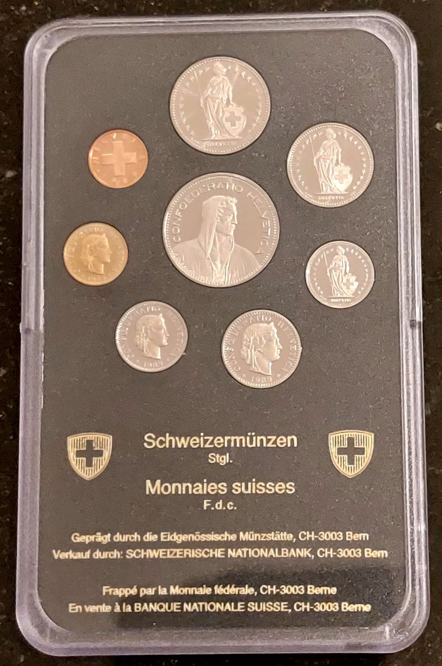 Tutti le monete: Münzsatz Schweiz 1989 stgl. – Nuovo (secondo la descrizione) da Arch venduto da coinsandmore 1