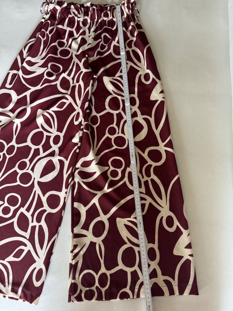 Pantaloni: Palazzo Hose Bordeaux Rot Grösse M – Nuovo (secondo la descrizione) da Cham venduto da matap1 1