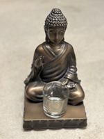 Buddha Teelichthalter,bronze, Deko für entspannte Abende