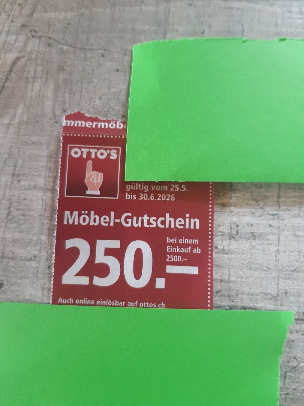 Buoni: ottos möbelgutschein 250.- – Nuovo (secondo la descrizione) da Toffen venduto da Gwunderegge77