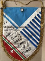 SSC Napoli Maradona gegen FC Wettingen Wimpel signiert