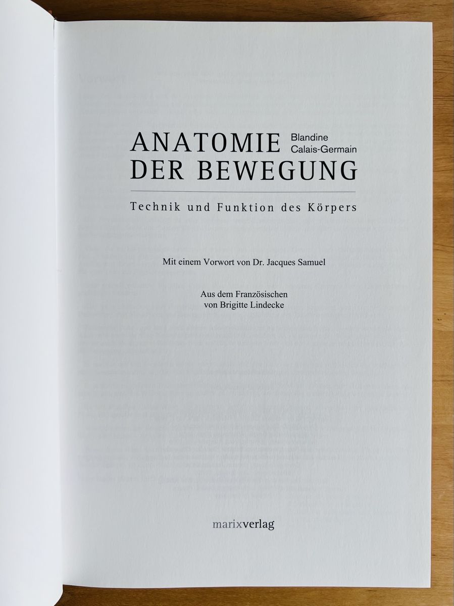 Bücher: Anatomie der Bewegung Blandine Calais-Germain – Gebraucht aus Bottmingen von bsp_t6m8 3