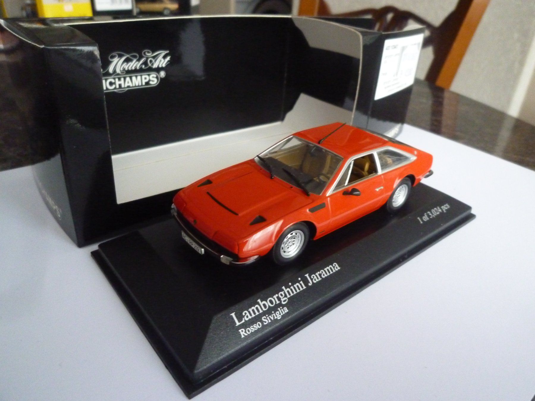 Lamborghini Modellini d'auto: Lamborghini Jarama (1974) – Nuovo e nell'imballaggio originale da Flawil venduto da Imperiosud 6