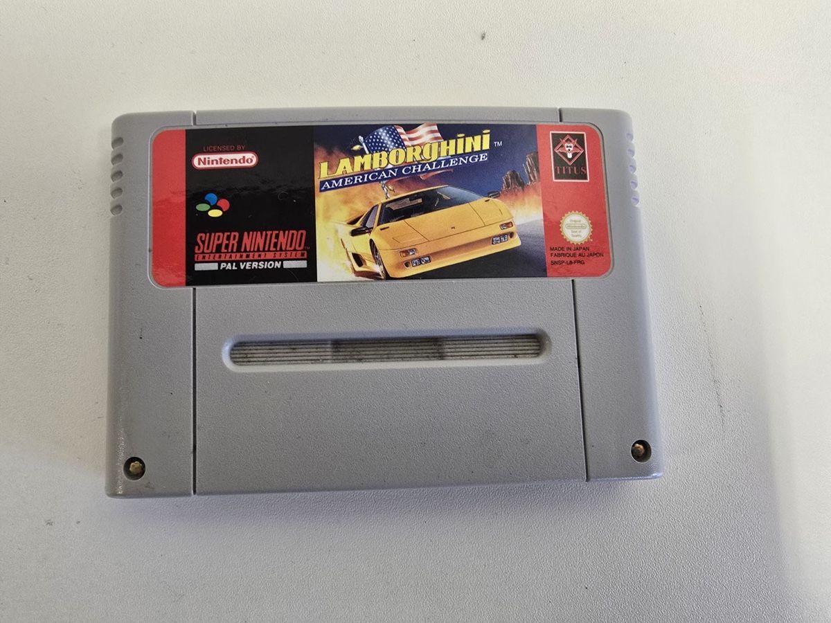 Nintendo Giochi: Lamborghini American Challenge - SNES Nintendo – Usato da Oberurnen venduto da jasmin2fel