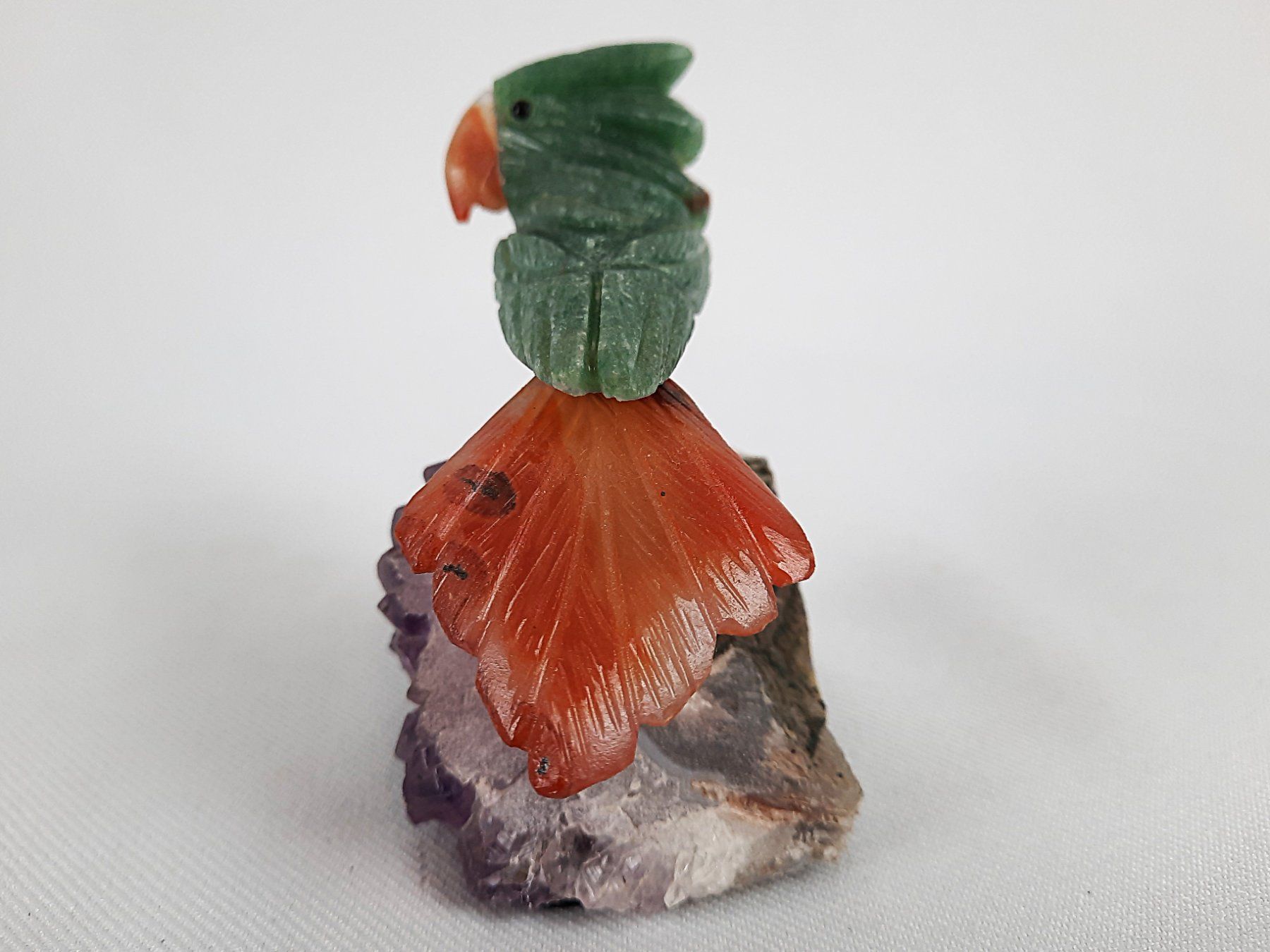 Pierres précieuses: 2 Amethyst mit Kakadu – D'occasion à Beinwil am See par Restwert_Beinwil 5
