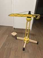 Holzkran gelb neuwertig