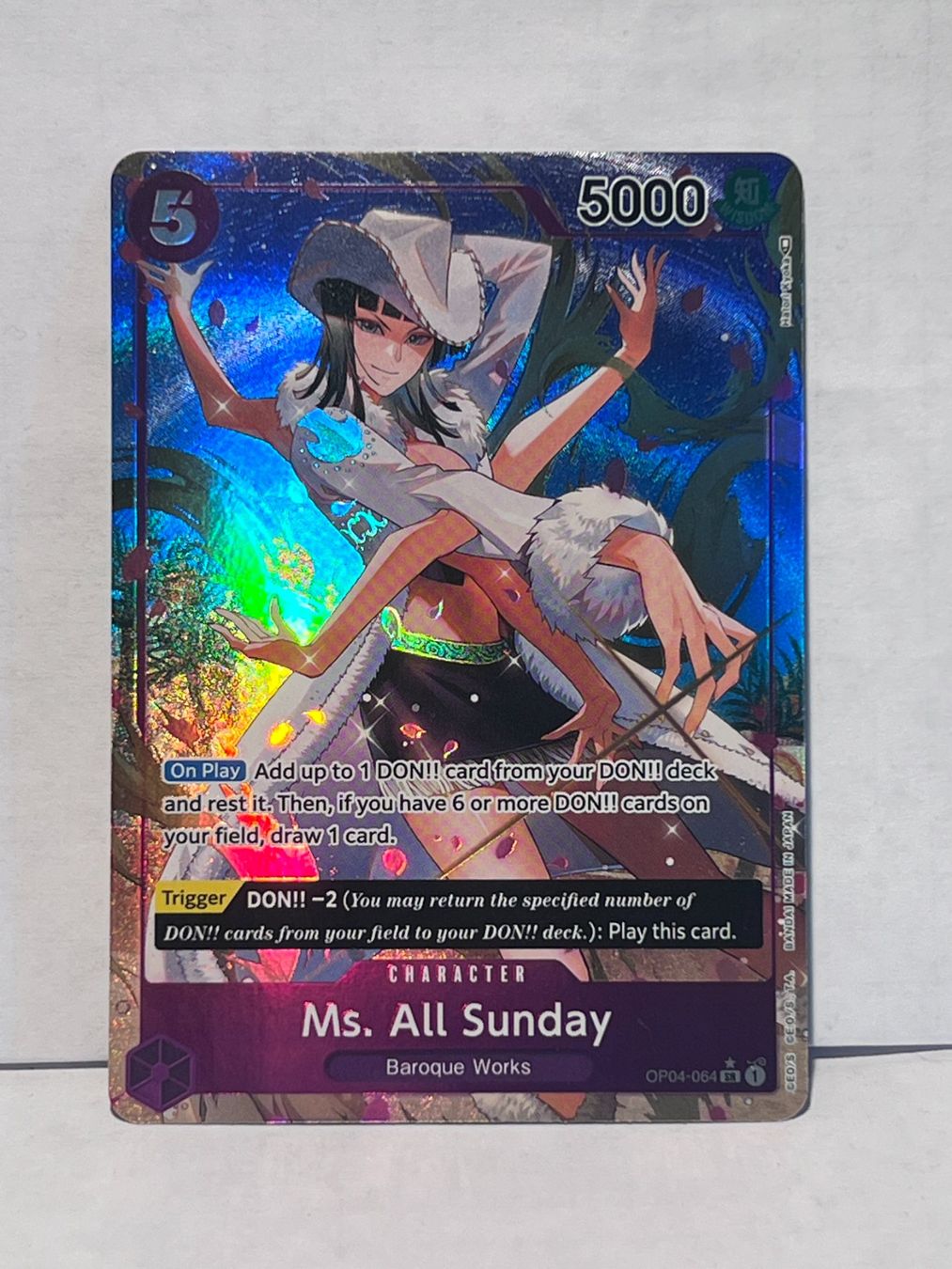 Bandai Cartes à collectionner: One Piece TCG Ms. All Sunday / OP04-064 – D'occasion à Langenthal par Thunderboltli