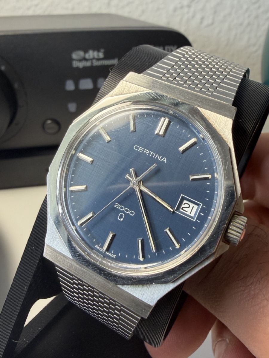 Certina Orologi: Certina Q2000 Quartz Uhr textured dial – Usato da Zürich venduto da Rocola26 6