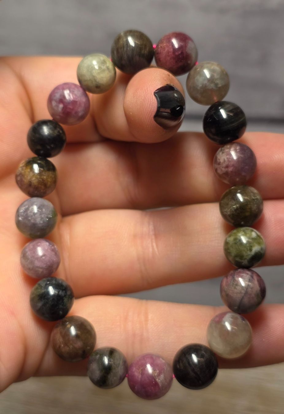 Minerali & Pietre curative: Regenbogen Turmalin Armband E 9.8mm – Nuovo e nell'imballaggio originale da Matzingen venduto da Shay_Crystalz 1