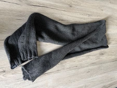 Woolrich Schal aus Merino Wolle Grau