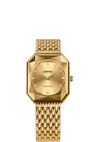 🇨🇭Damenuhr Jowissa® Gold Strass Mesh Swissmade Radiant NEU