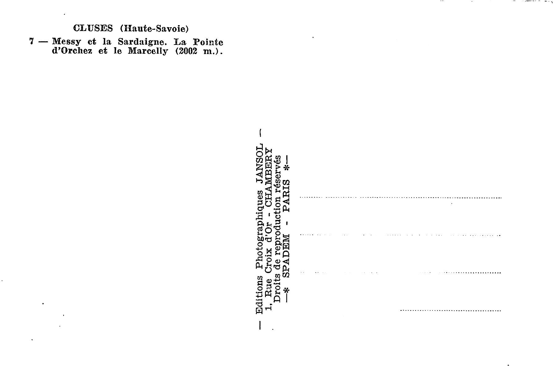 Cartoline postali: 2x Cluses, Le Marcelly – Usato da Ottikon b.Kemptth. venduto da Neptun1974 3