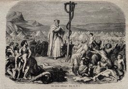 Holzstich 1862 - Die eherne Schlange