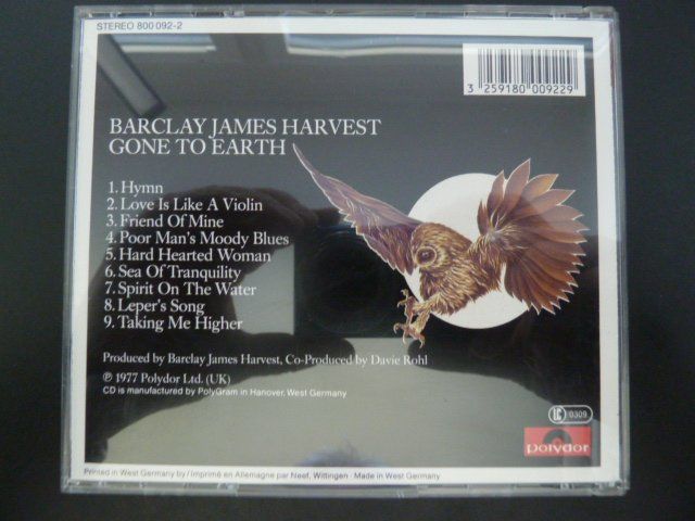 CD: Barclay James Harvest - Gone to earth – Usato da Au ZH venduto da sikoku 2