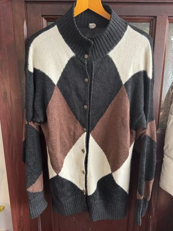 Vintage Schild Strickjacke cardigan