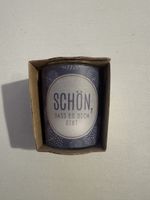 Kerze mit Spruch "Schön, dass es dich gibt"
