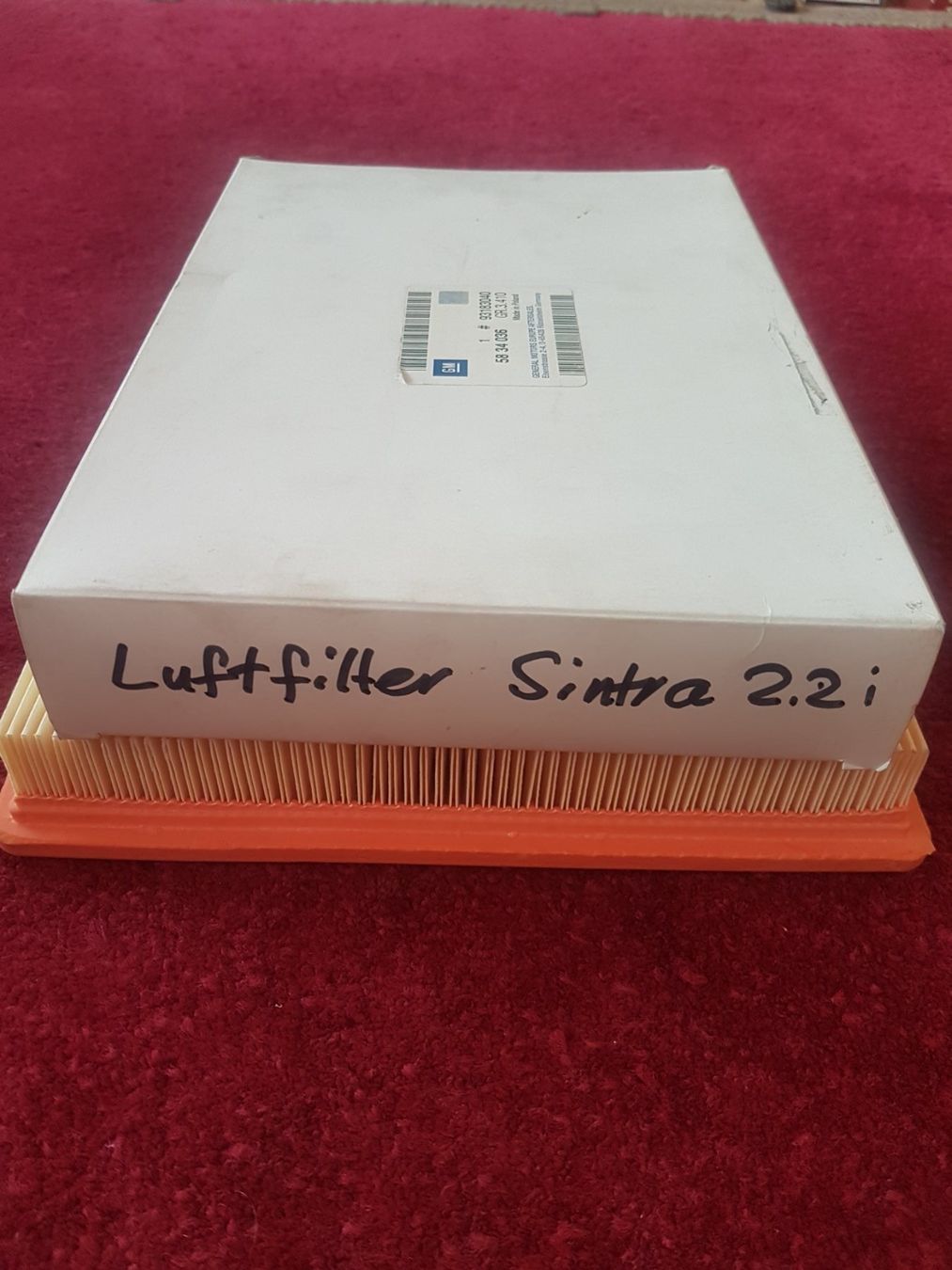 Opel Tutti pezzi di ricambio auto: OPEL Sintra 2.2 Luftfilter-Einsatz neu. – Nuovo e nell'imballaggio originale da Marbach SG venduto da Pinnie62 1