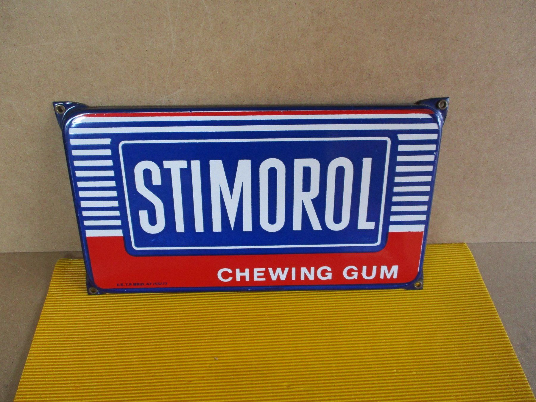 Ecriteaux: STIMoROL   CHEWING   GUM   Emailschild – D'occasion à Ottikon Gossau ZH par hokuspokus