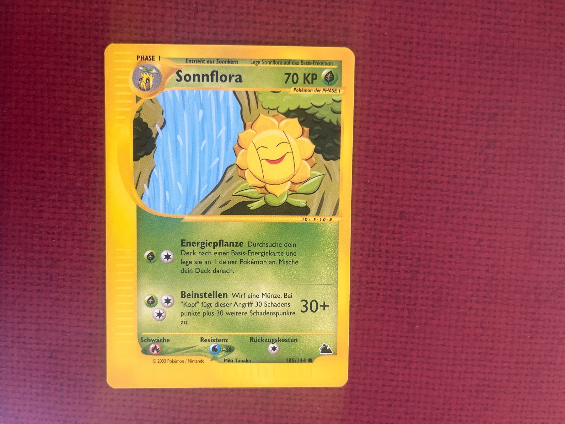 Pokémon Carte collezionabili: Pokemon Sonnflora Skyridge Deutsch – Usato da Wabern venduto da Collectfun