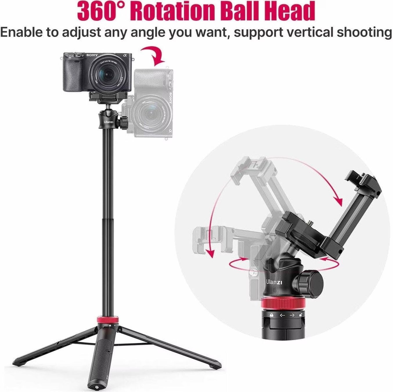Ulanzi Staffe: Ulanzi Tripod/Selfie Stick MT-44BK – Nuovo (secondo la descrizione) da Winterthur venduto da Gian_Marco 6