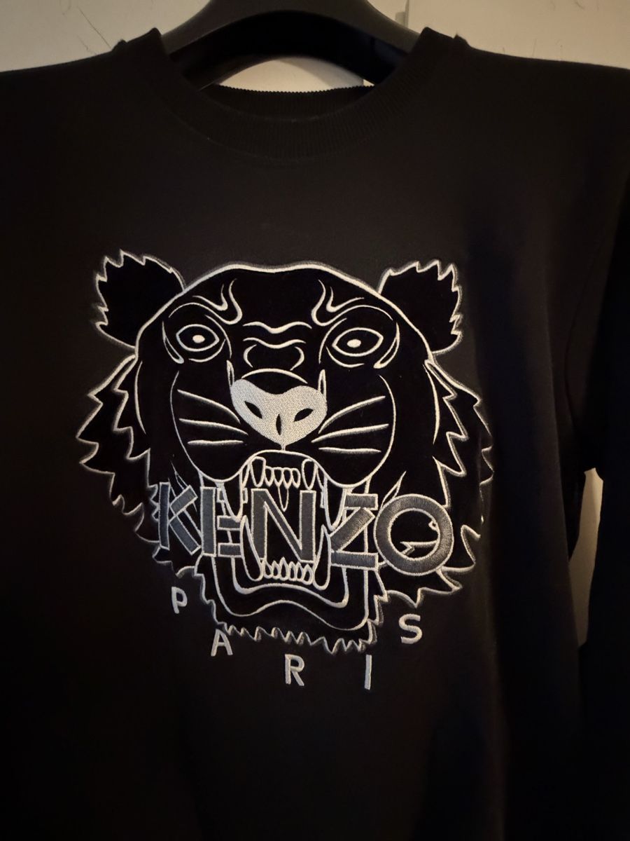 Kenzo Pullover & Sweatshirts: Felpa Kenzo Tiger Nera Taglia S cotone – Gebraucht aus Lugano von can_xdd8 3