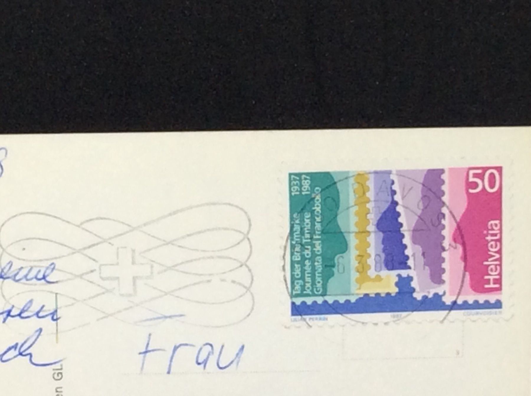 Cartoline postali: Davos-Bütschalp – Usato da Widnau venduto da Brusi9 1