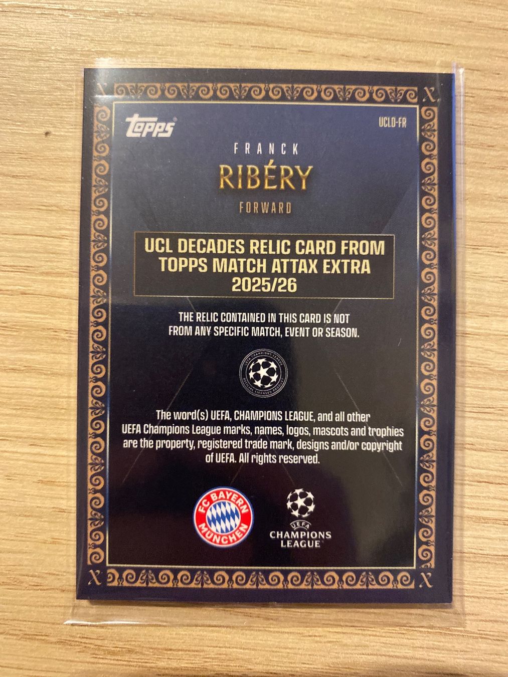 Topps Match Attax Extra 25/26 Decades Relic Franck Ribery (Neu (gemäss ...